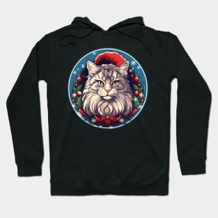 Maine Coon Cat Xmas, Love Cats Hoodie